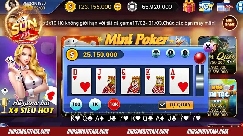 Mini Poker Sunwin Đổi Thưởng Cực Cháy Tại Cổng Game 4 Cách thức chơi Mini Poker đổi thưởng mới nhất